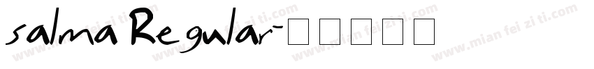 salma Regular字体转换